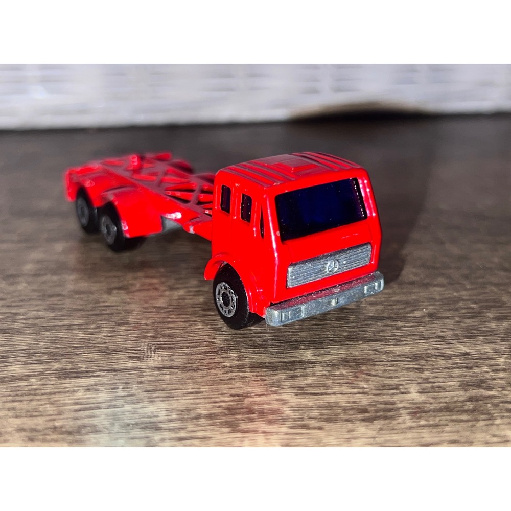 Matchbox Superfast #42 Mercedes Container Truck 1976 Lesney Cab Only Loose EUC